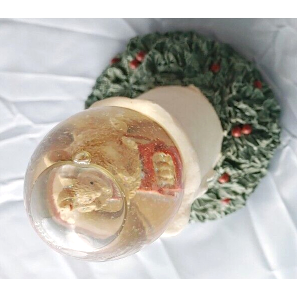 Christmas Candle Glitter Snow Globe Mouse Water Wonders Candlelight 5 inch - Picture 9 of 11